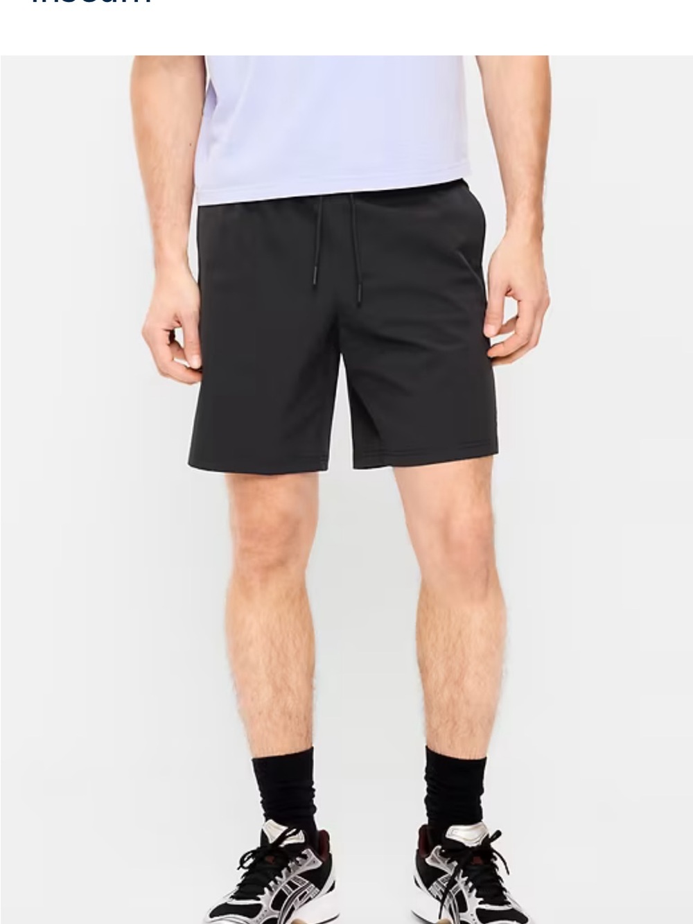 Old Navy Black Athletic Drawstring Shorts